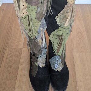 Leather Wrapped Boot